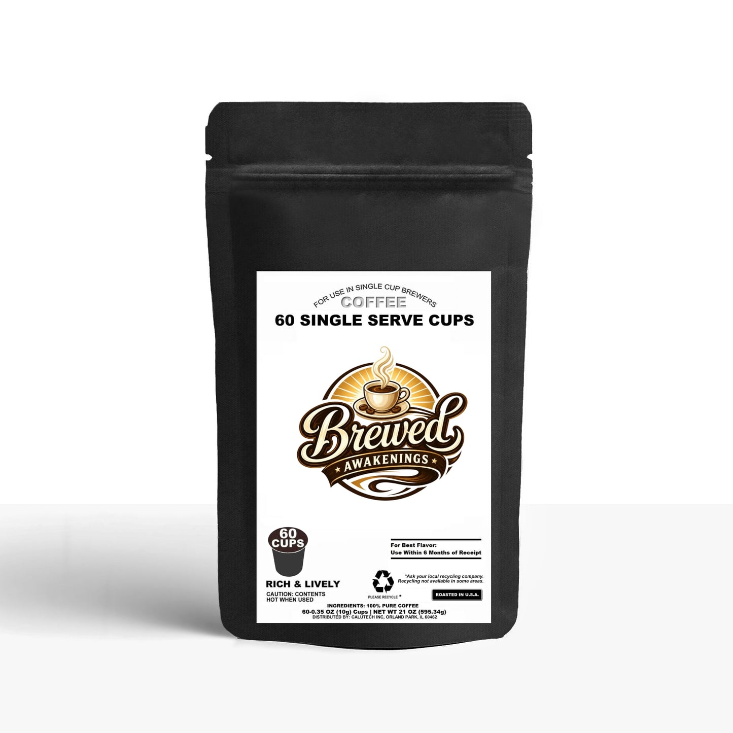 60 Pack Single Serve Coffee Capsules